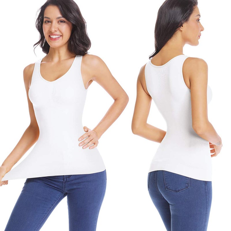JOYSHAPER Women's Cami Shaper with Built in Bra Tummy Control Camisole Tank Top Underskirts Shapewear Body Shaper - Image 4